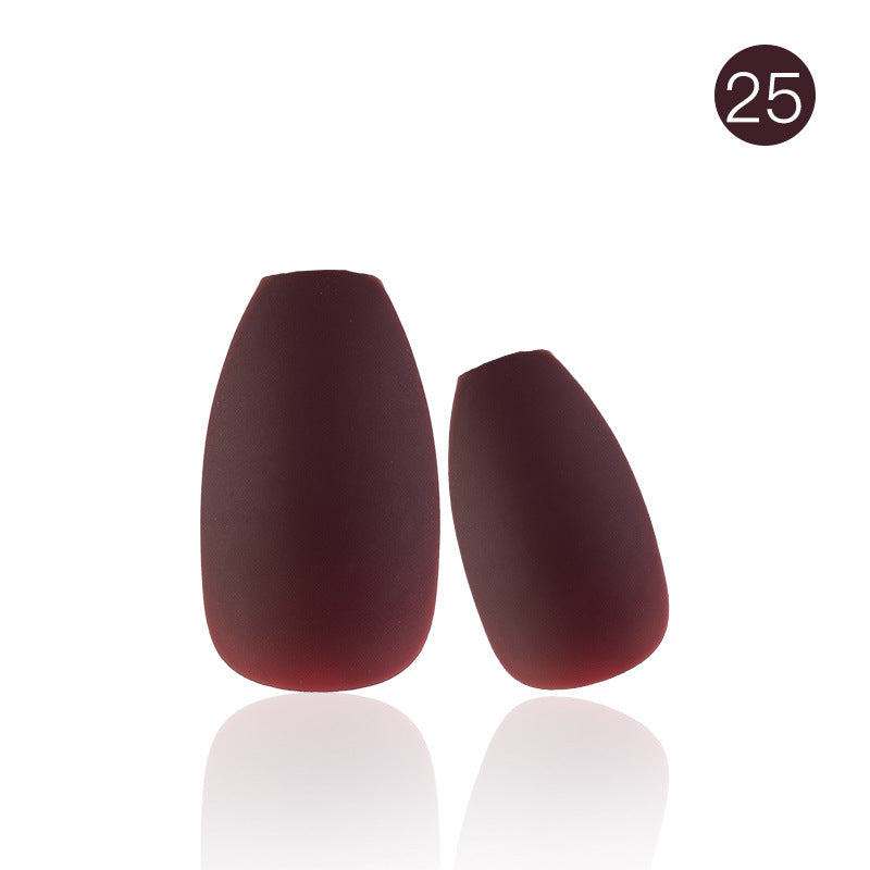 Wholesale Matte Full Sticker Solid Color Plastic Nail Stickers